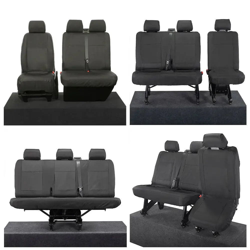 VW T6 / T6.1 Shuttle Tailored PU Seat Covers (2015 Onwards) - UK Custom Covers