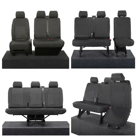 VW T6 / T6.1 Shuttle Tailored PU Seat Covers (2015 Onwards) - UK Custom Covers
