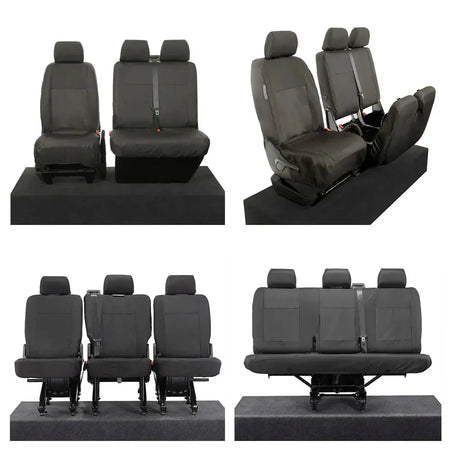 VW T6 / T6.1 Shuttle Tailored PU Seat Covers (2015 Onwards) - UK Custom Covers