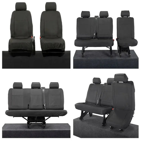 VW T6 / T6.1 Shuttle Tailored PU Seat Covers (2015 Onwards) - UK Custom Covers