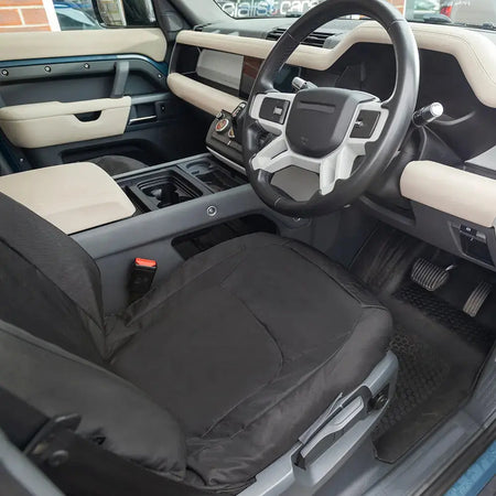 Fits Land Rover Defender 90 / 110 / 130 Tailored PU Seat Covers - UK Custom Covers