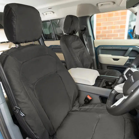 Fits Land Rover Defender 90 / 110 / 130 Tailored PU Seat Covers - UK Custom Covers