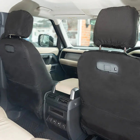 Fits Land Rover Defender 90 / 110 / 130 Tailored PU Seat Covers - UK Custom Covers
