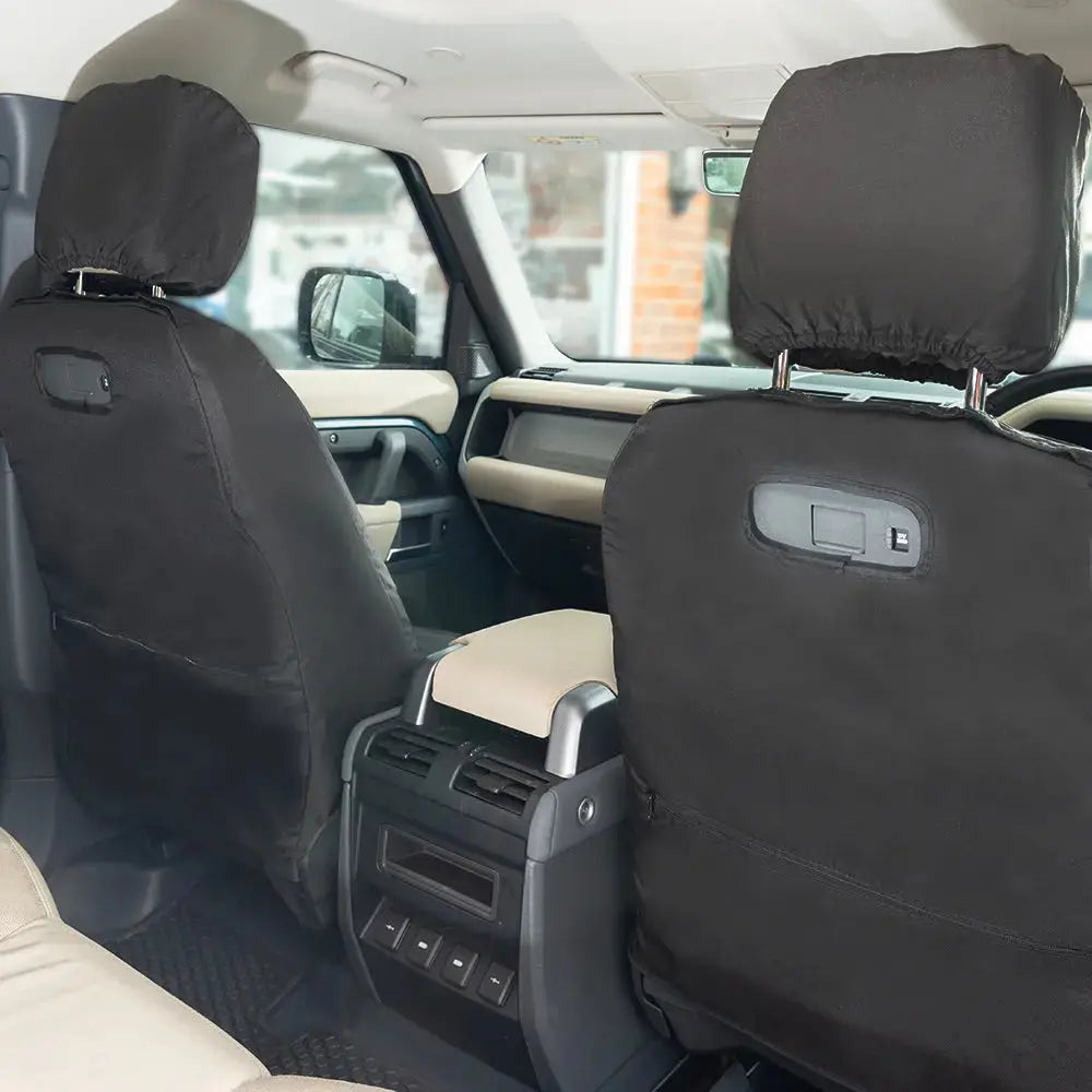 Fits Land Rover Defender 90 / 110 / 130 Tailored PU Seat Covers - UK Custom Covers