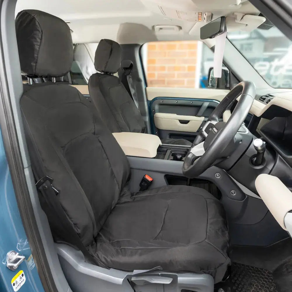 Fits Land Rover Defender 90 / 110 / 130 Tailored PU Seat Covers - UK Custom Covers