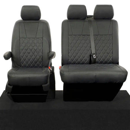 VW T5 / T5.1 Transporter Tailored Leatherette Seat Covers (2003-2015) - UK Custom Covers