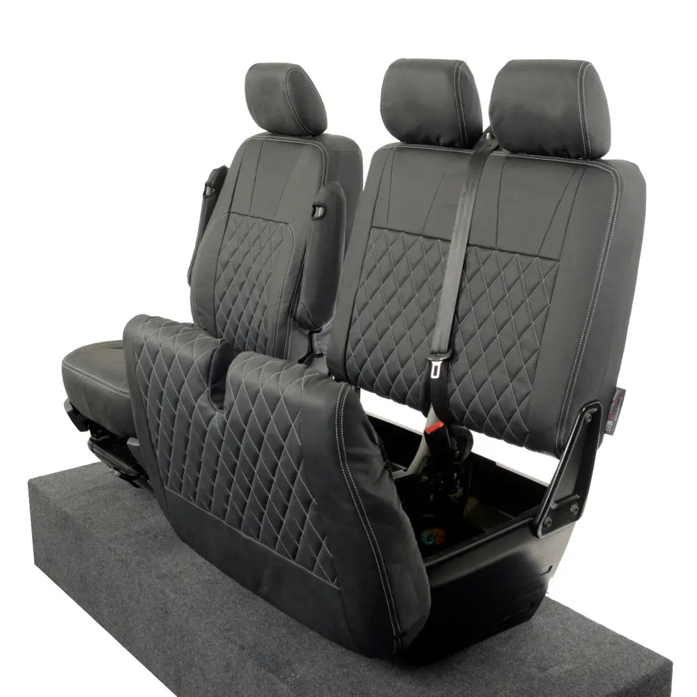 VW T5 / T5.1 Transporter Tailored Leatherette Seat Covers (2003-2015) - UK Custom Covers