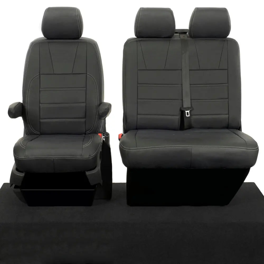 VW T5 / T5.1 Transporter Tailored Leatherette Seat Covers (2003-2015) - UK Custom Covers