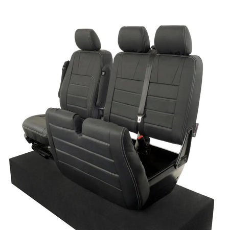 VW T5 / T5.1 Transporter Tailored Leatherette Seat Covers (2003-2015) - UK Custom Covers