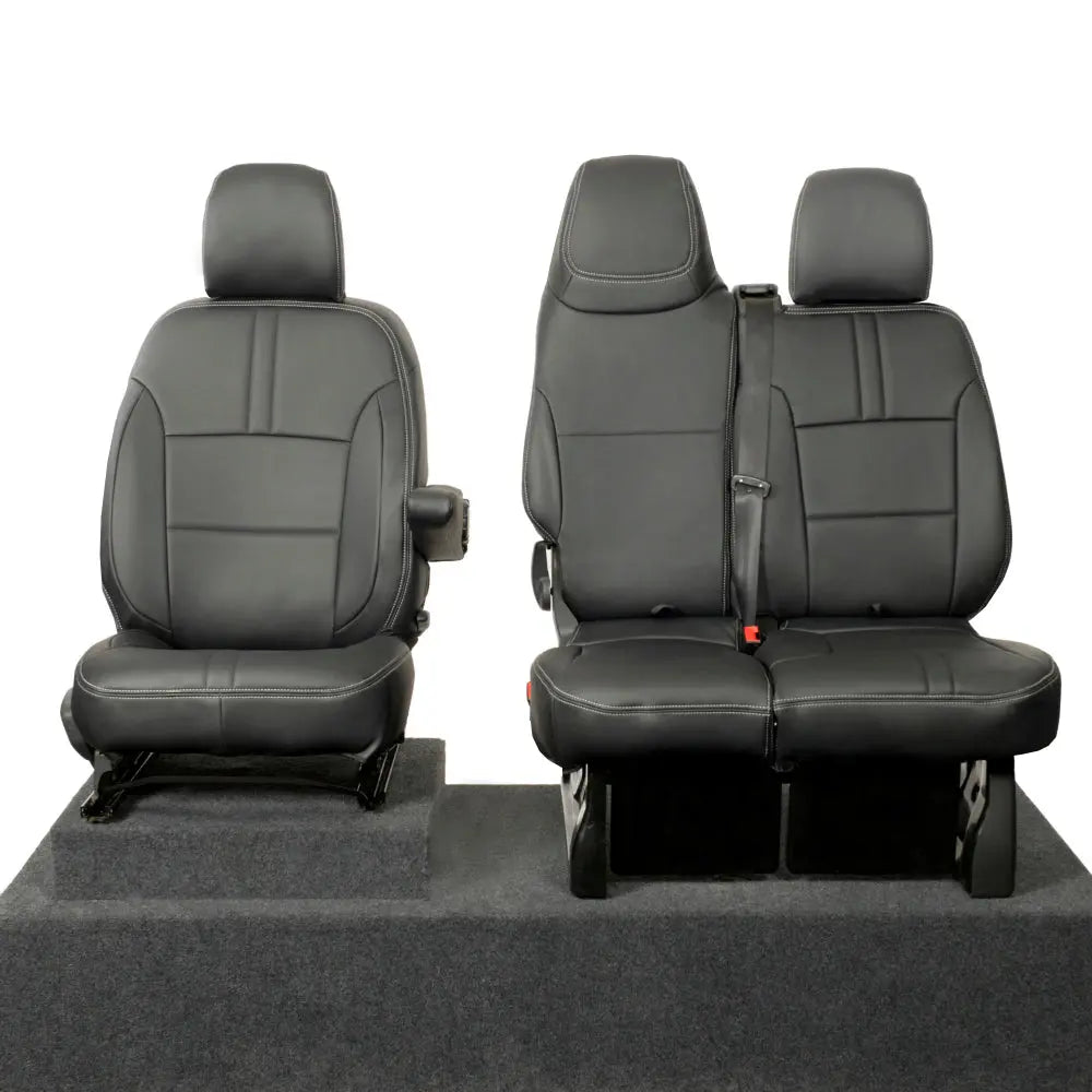 Fiat Talento Tailored Leatherette Seat Covers (2016 Onwards) - Black - UK Custom Covers