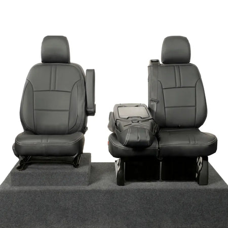 Renault Trafic Tailored Leatherette Seat Covers (2014 Onwards) - Black - UK Custom Covers