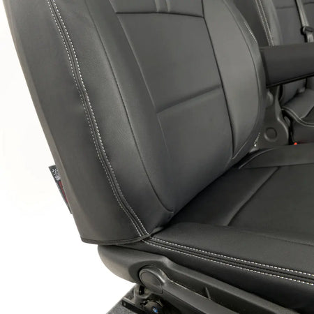 Renault Trafic Tailored Leatherette Seat Covers (2014 Onwards) - Black - UK Custom Covers