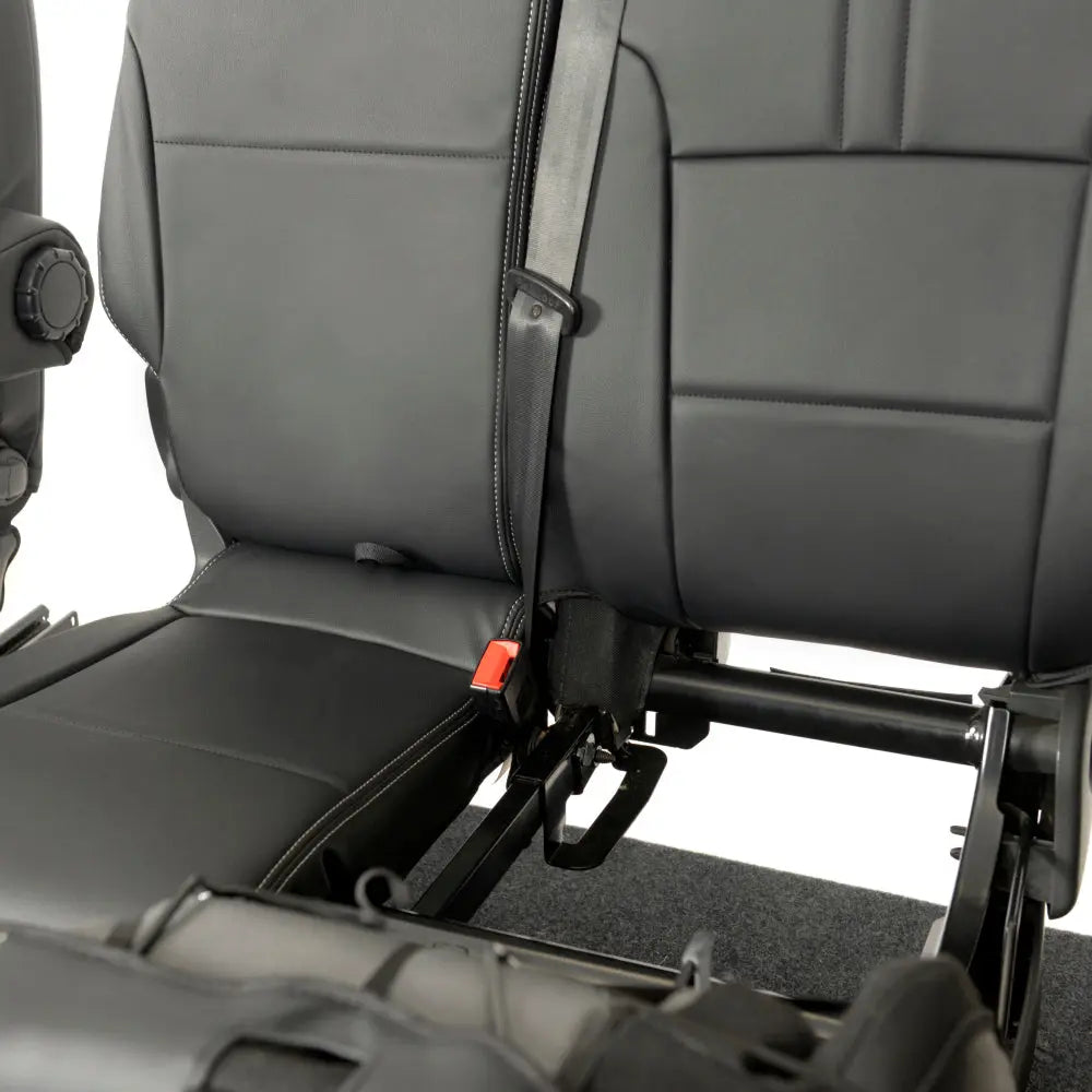Renault Trafic Tailored Leatherette Seat Covers (2014 Onwards) - Black - UK Custom Covers