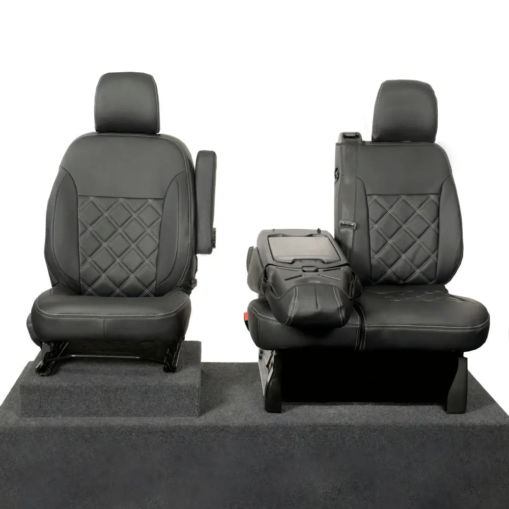 Fiat Talento Tailored Leatherette Seat Covers (2016 Onwards) - Black - UK Custom Covers