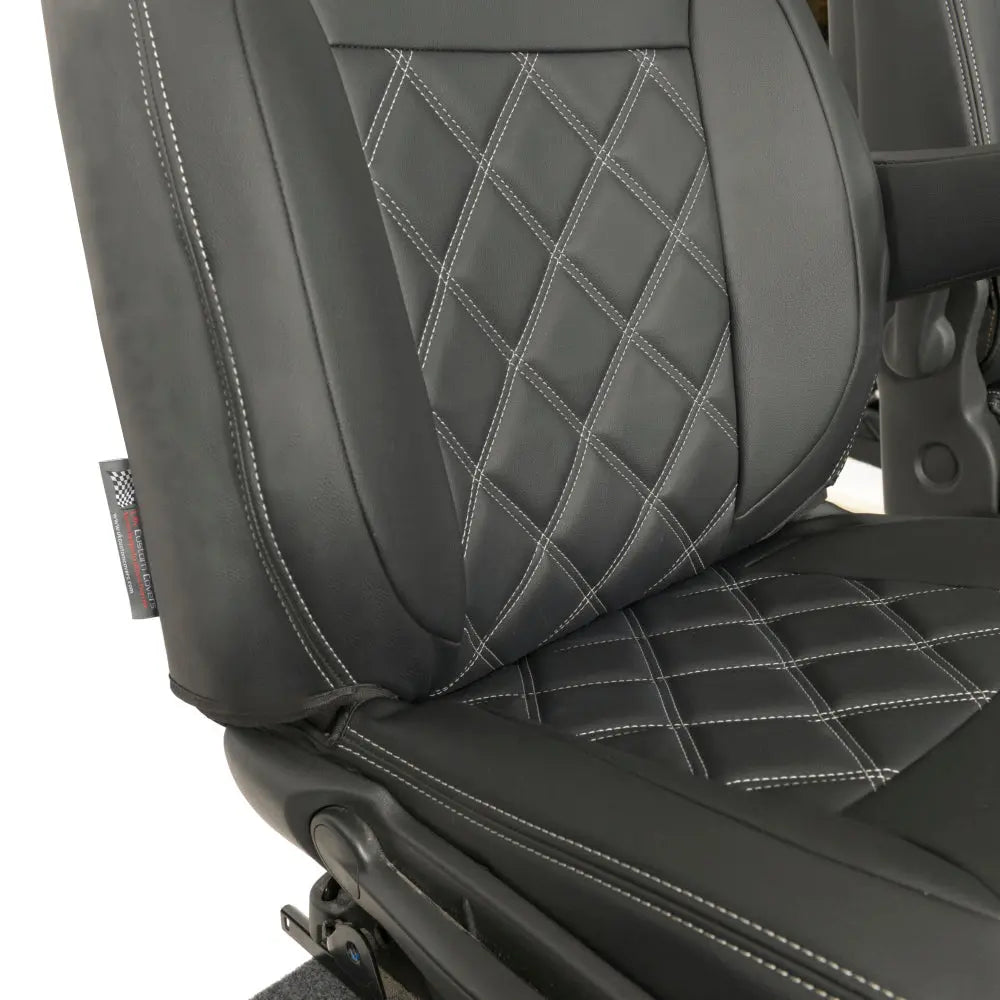 Fiat Talento Tailored Leatherette Seat Covers (2016 Onwards) - Black - UK Custom Covers