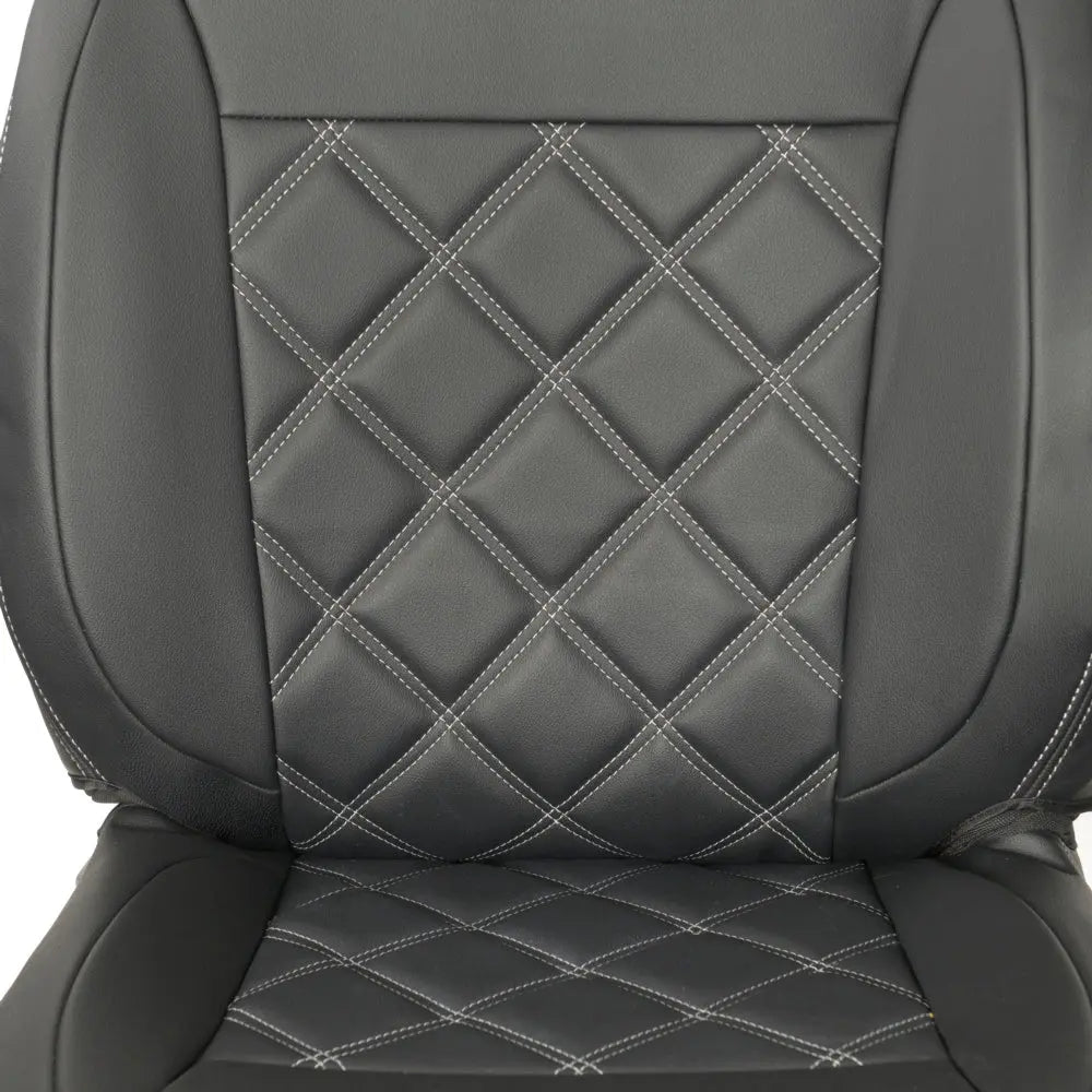 Fiat Talento Tailored Leatherette Seat Covers (2016 Onwards) - Black - UK Custom Covers
