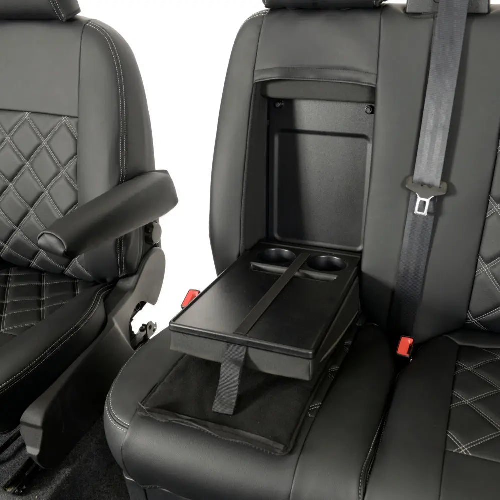 Ford Transit Van Tailored Leatherette Seat Covers - Black - UK Custom Covers