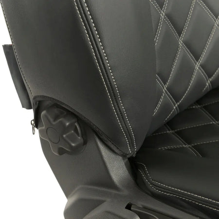 Ford Transit Connect Tailored Leatherette Seat Covers (2014 onwards) - Black - UK Custom Covers