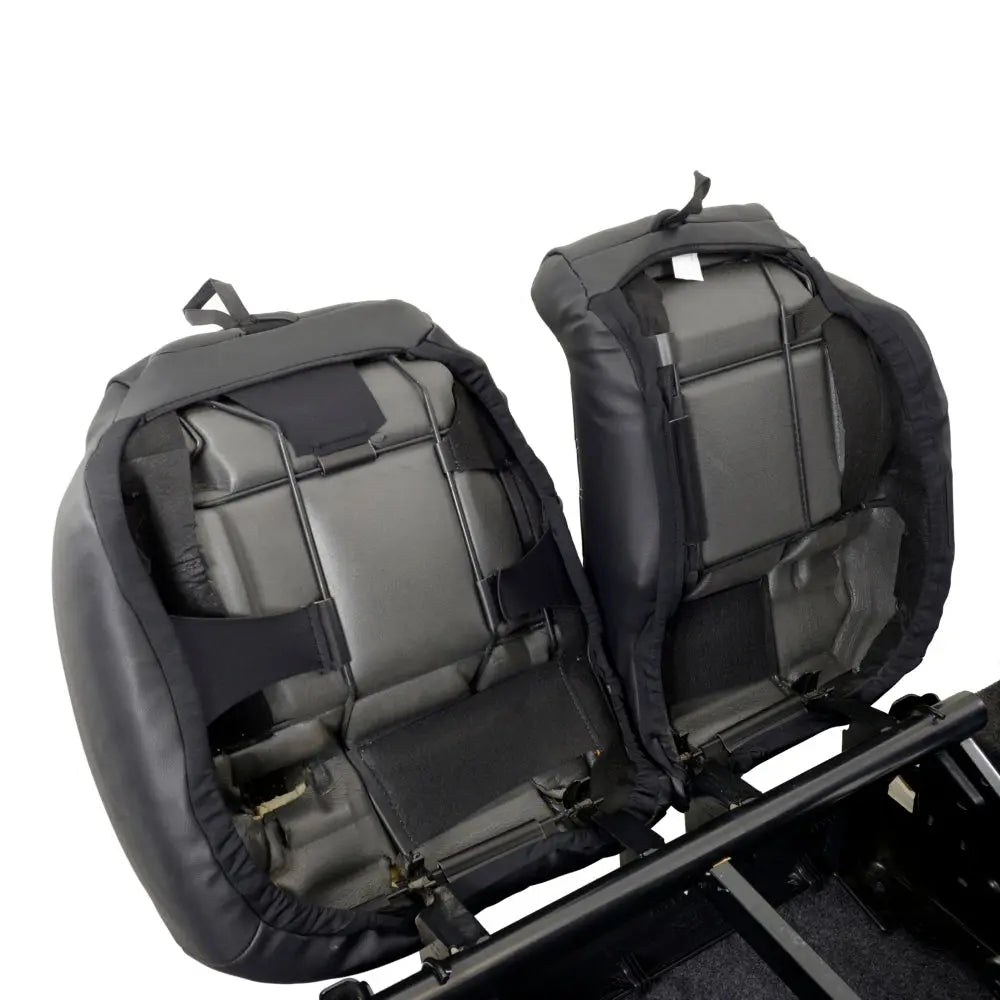 Renault Trafic Tailored Leatherette Seat Covers (2014 Onwards) - Black - UK Custom Covers