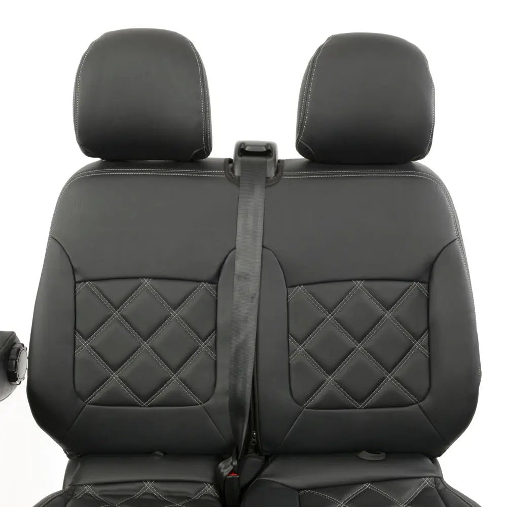 Fiat Talento Tailored Leatherette Seat Covers (2016 Onwards) - Black - UK Custom Covers
