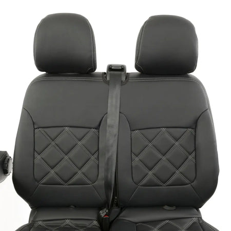 Fiat Talento Tailored Leatherette Seat Covers (2016 Onwards) - Black - UK Custom Covers