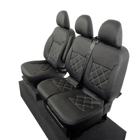 Fiat Talento Tailored Leatherette Seat Covers (2016 Onwards) - Black - UK Custom Covers