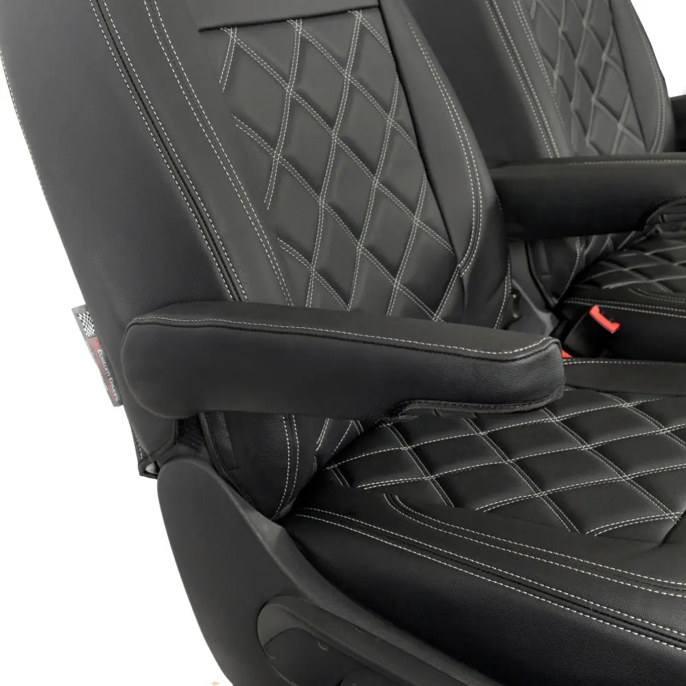 VW T5 / T5.1 Transporter Tailored Leatherette Seat Covers (2003-2015) - UK Custom Covers