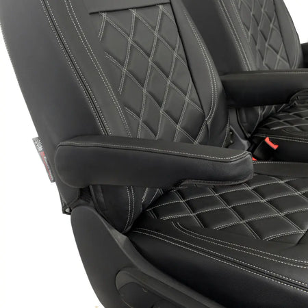 VW T5 / T5.1 Transporter Tailored Leatherette Seat Covers (2003-2015) - UK Custom Covers