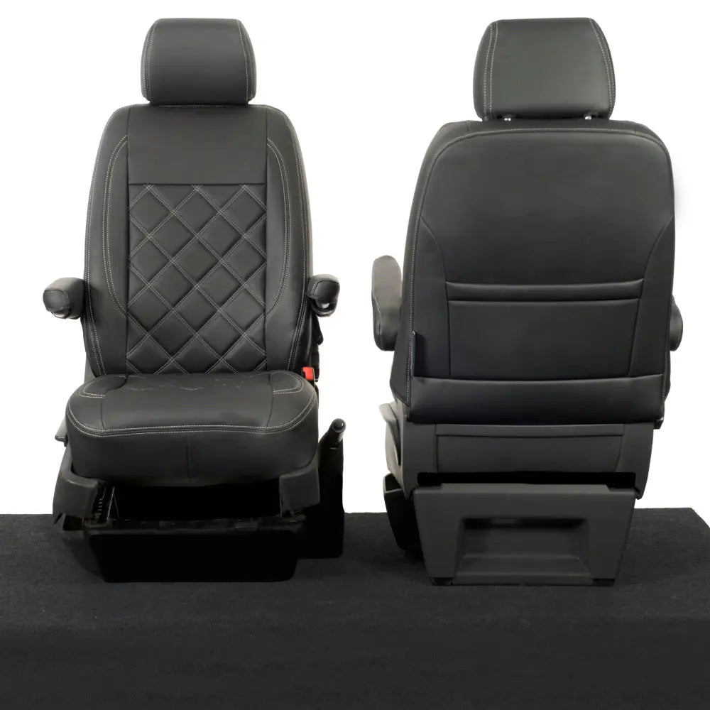 VW T5 / T5.1 Transporter Tailored Leatherette Seat Covers (2003-2015) - UK Custom Covers