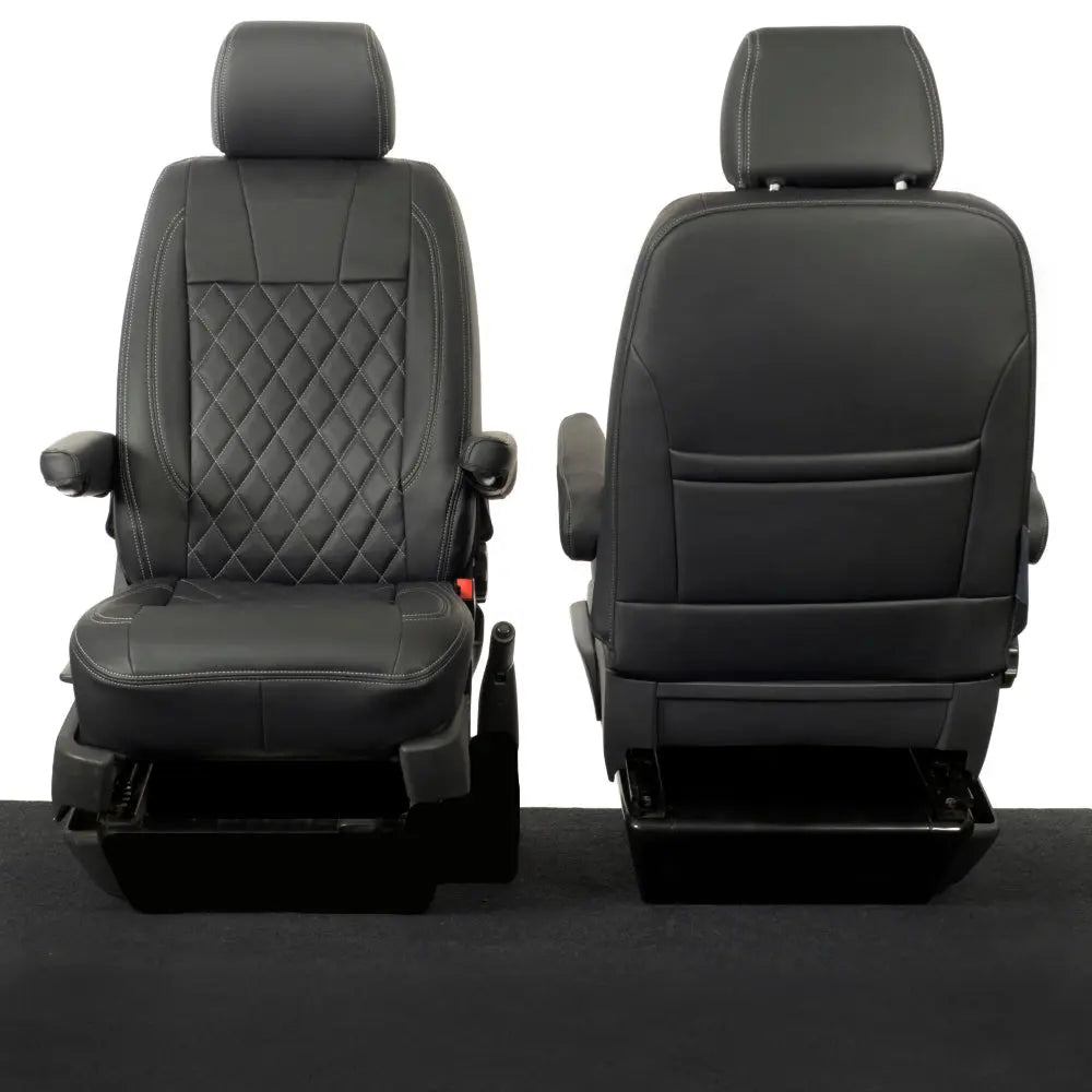VW T5 / T5.1 Transporter Tailored Leatherette Seat Covers (2003-2015) - UK Custom Covers