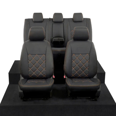 Ford Ranger Tailored Leatherette Seat Covers - Black - UK Custom Covers