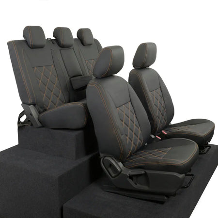 Ford Ranger Tailored Leatherette Seat Covers - Black - UK Custom Covers