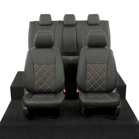 Ford Ranger Tailored Leatherette Seat Covers - Black - UK Custom Covers