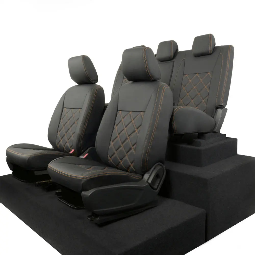 Ford Ranger Tailored Leatherette Seat Covers - Black - UK Custom Covers