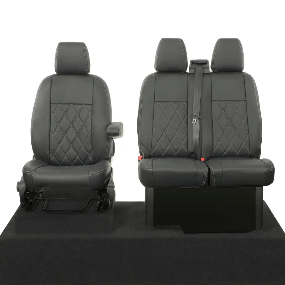 Ford Transit Custom Tailored Leatherette Seat Covers (2013-2023) - UK Custom Covers