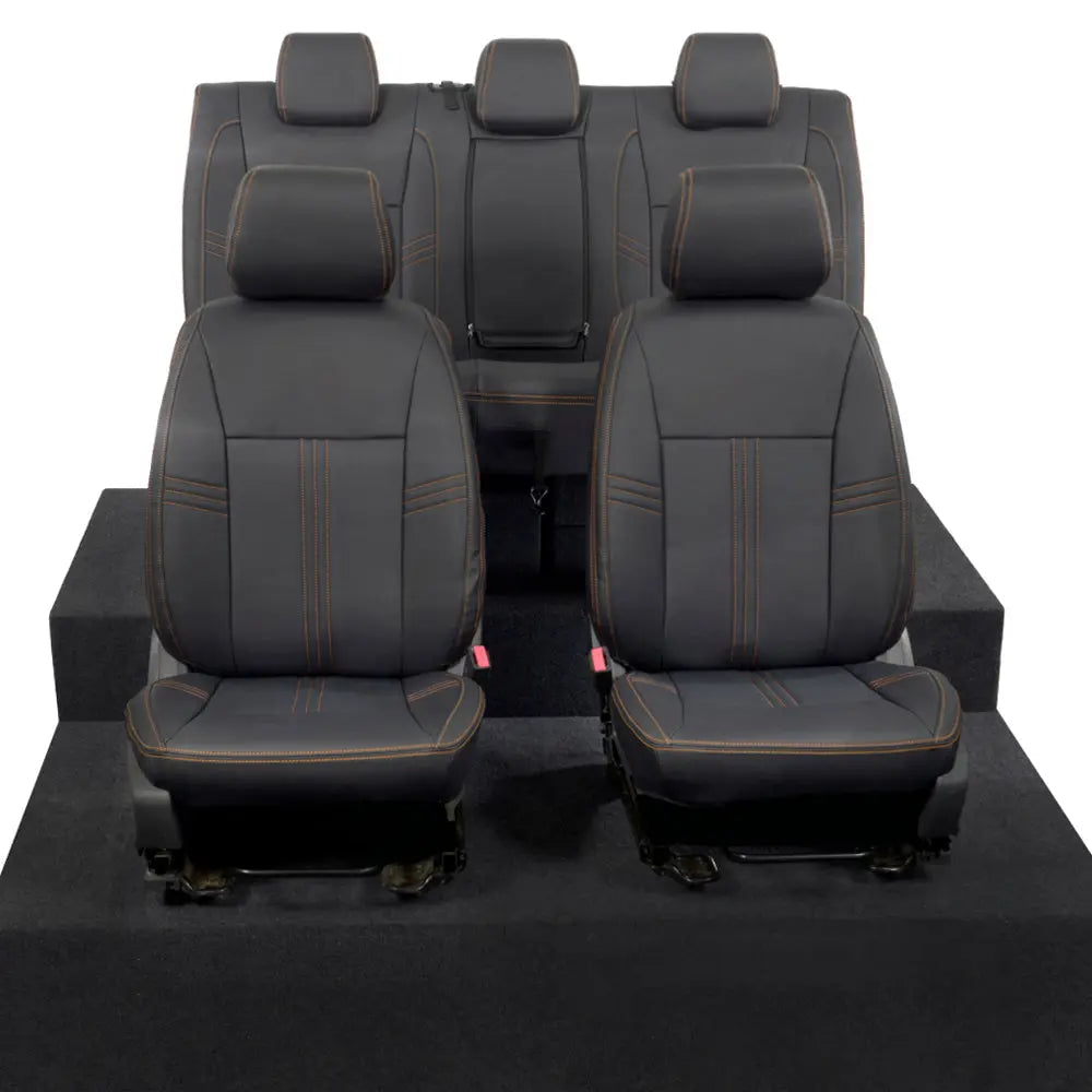 Ford Ranger Tailored Leatherette Seat Covers - Black - UK Custom Covers