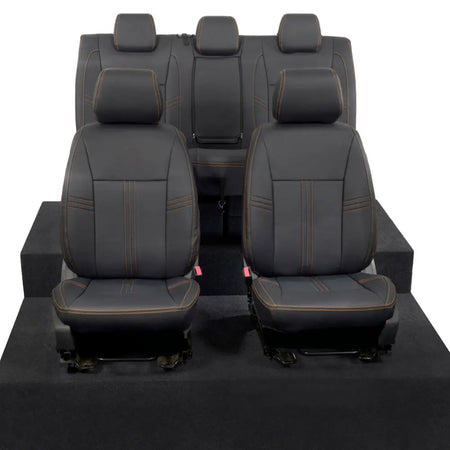 Ford Ranger Tailored Leatherette Seat Covers - Black - UK Custom Covers