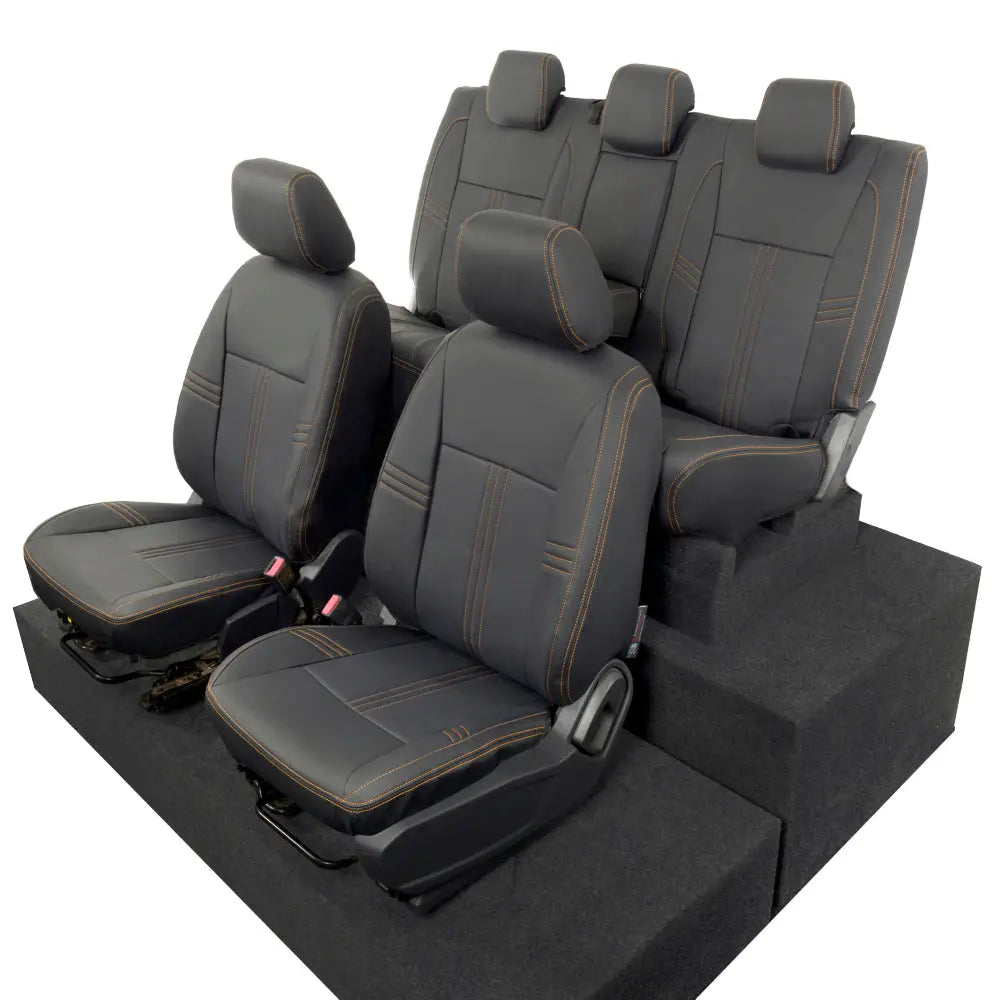 Ford Ranger Tailored Leatherette Seat Covers - Black - UK Custom Covers