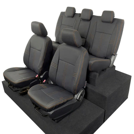 Ford Ranger Tailored Leatherette Seat Covers - Black - UK Custom Covers