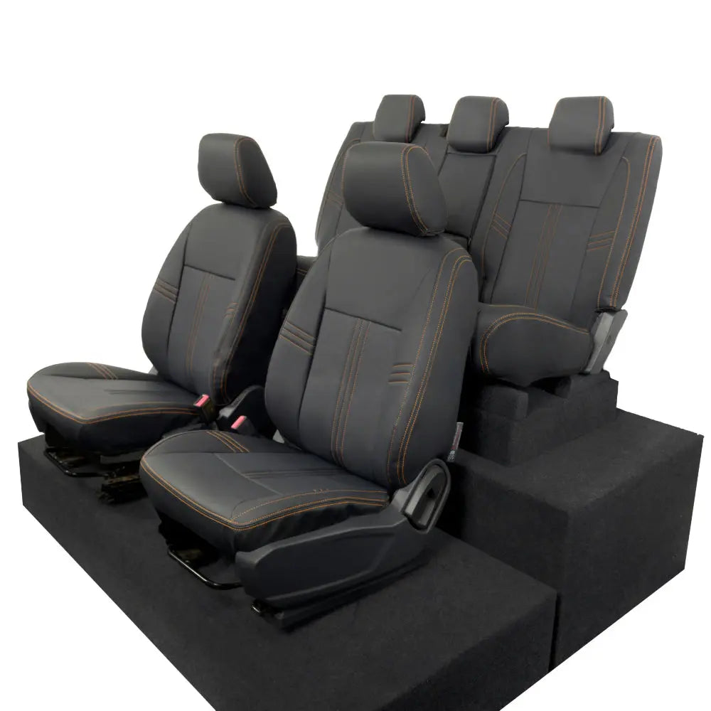 Ford Ranger Tailored Leatherette Seat Covers - Black - UK Custom Covers