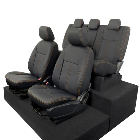 Ford Ranger Tailored Leatherette Seat Covers - Black - UK Custom Covers