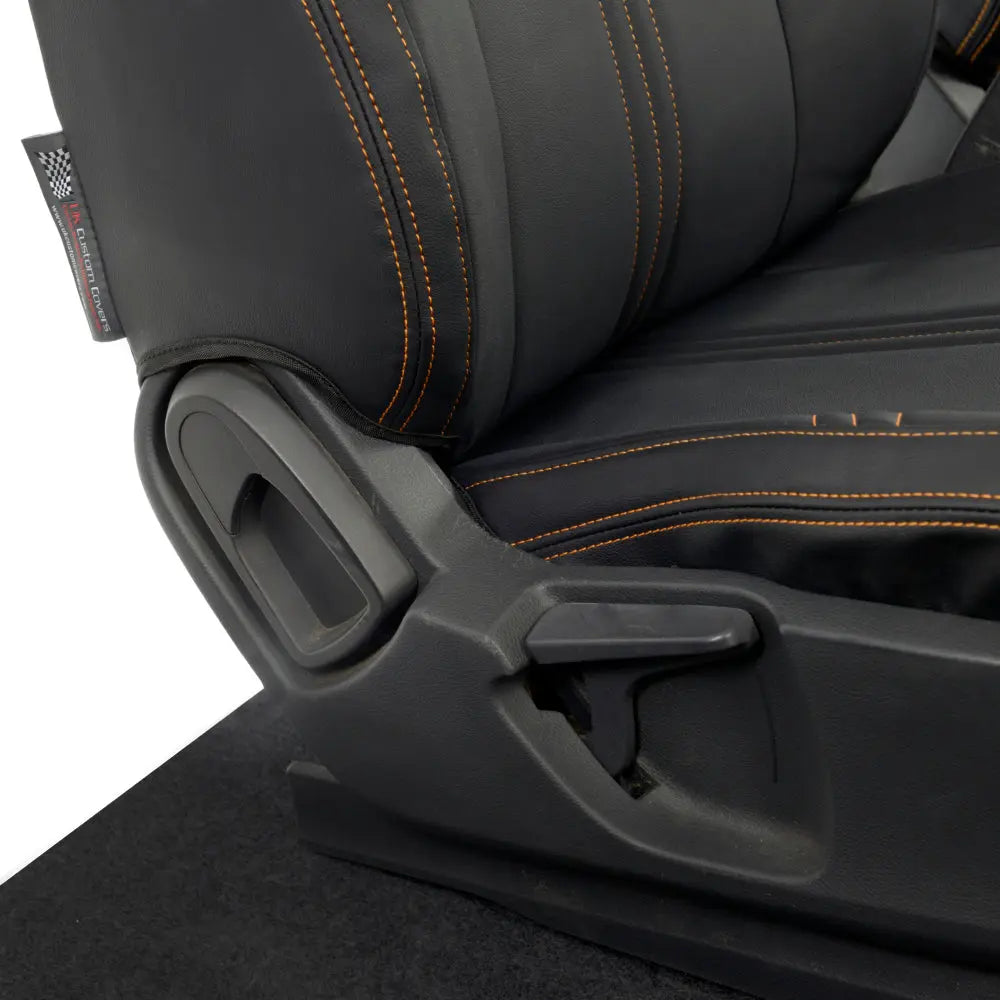 Ford Ranger Tailored Leatherette Seat Covers - Black - UK Custom Covers