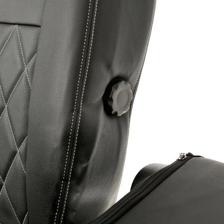 Toyota Proace City Tailored Leatherette Seat Covers (2018 Onwards) - Black - UK Custom Covers