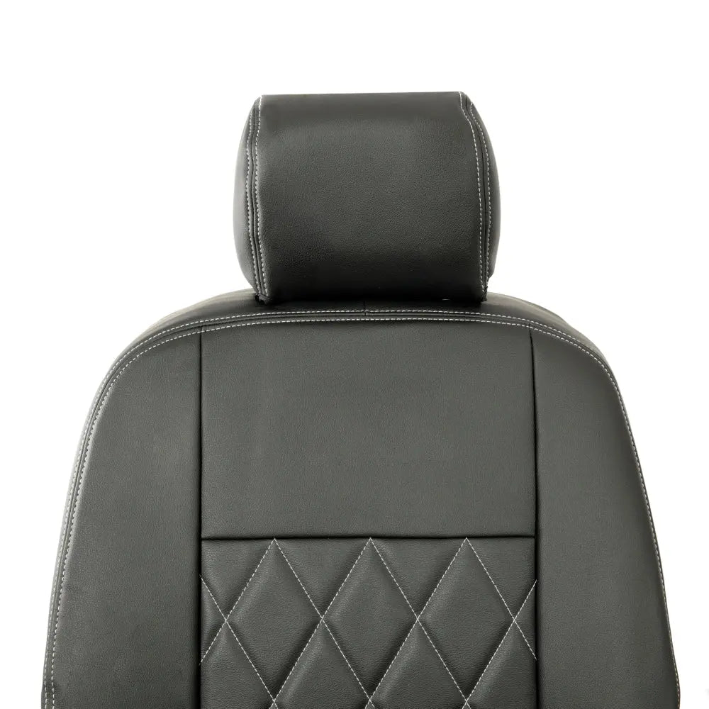 Toyota Proace City Tailored Leatherette Seat Covers (2018 Onwards) - Black - UK Custom Covers