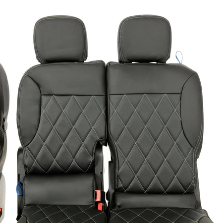 Toyota Proace City Tailored Leatherette Seat Covers (2018 Onwards) - Black - UK Custom Covers
