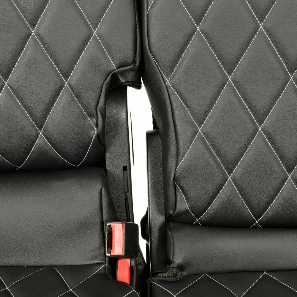 Toyota Proace City Tailored Leatherette Seat Covers (2018 Onwards) - Black - UK Custom Covers