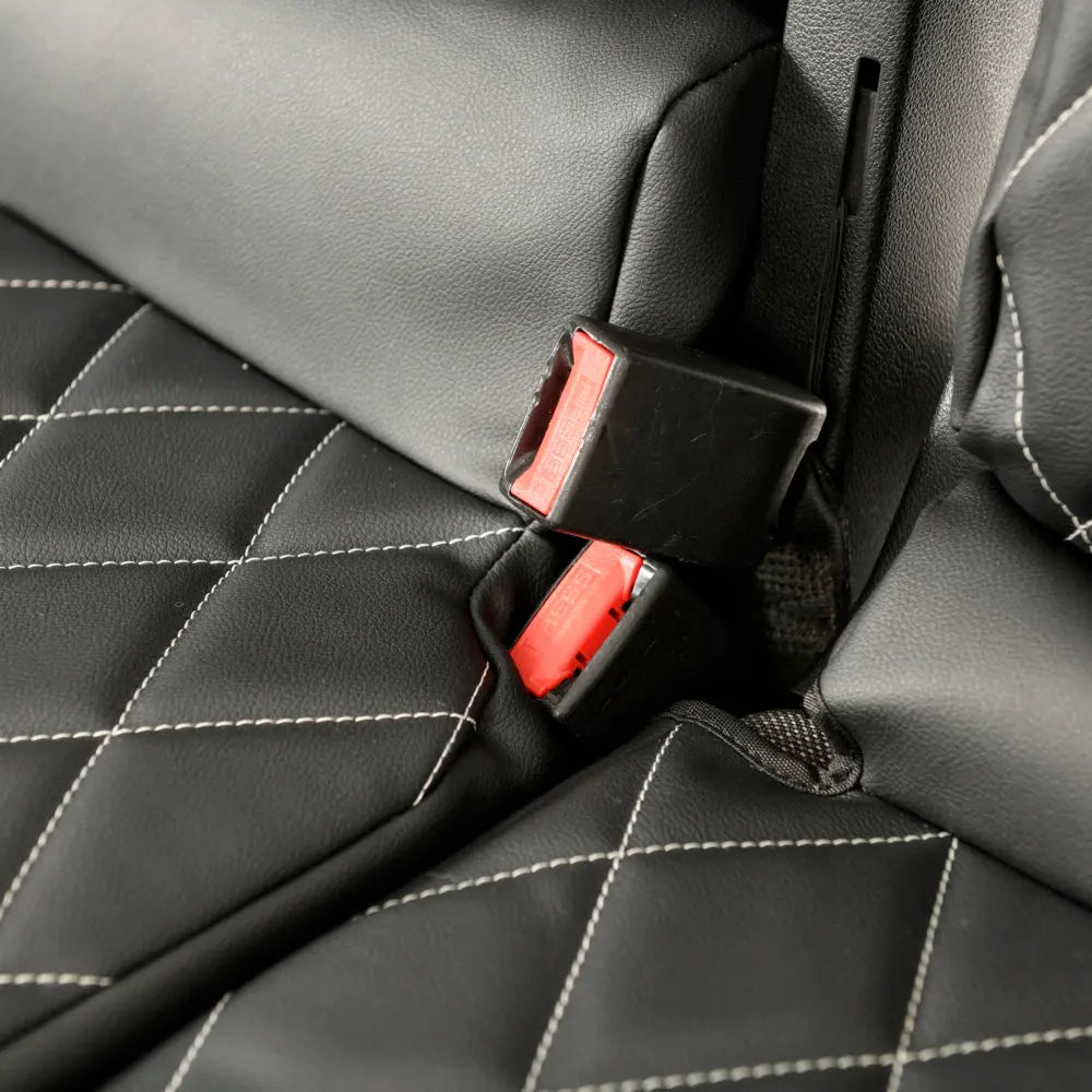 Toyota Proace City Tailored Leatherette Seat Covers (2018 Onwards) - Black - UK Custom Covers