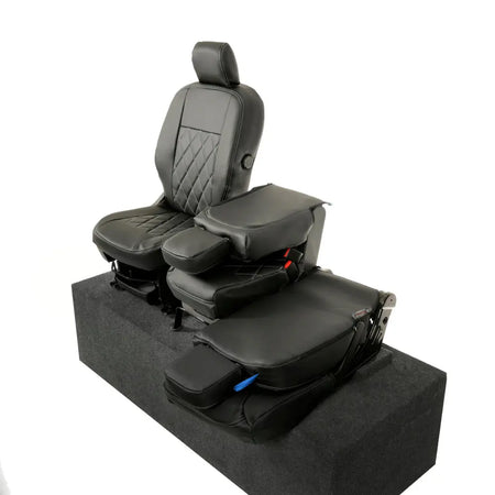 Toyota Proace City Tailored Leatherette Seat Covers (2018 Onwards) - Black - UK Custom Covers