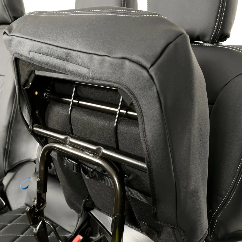 Toyota Proace City Tailored Leatherette Seat Covers (2018 Onwards) - Black - UK Custom Covers