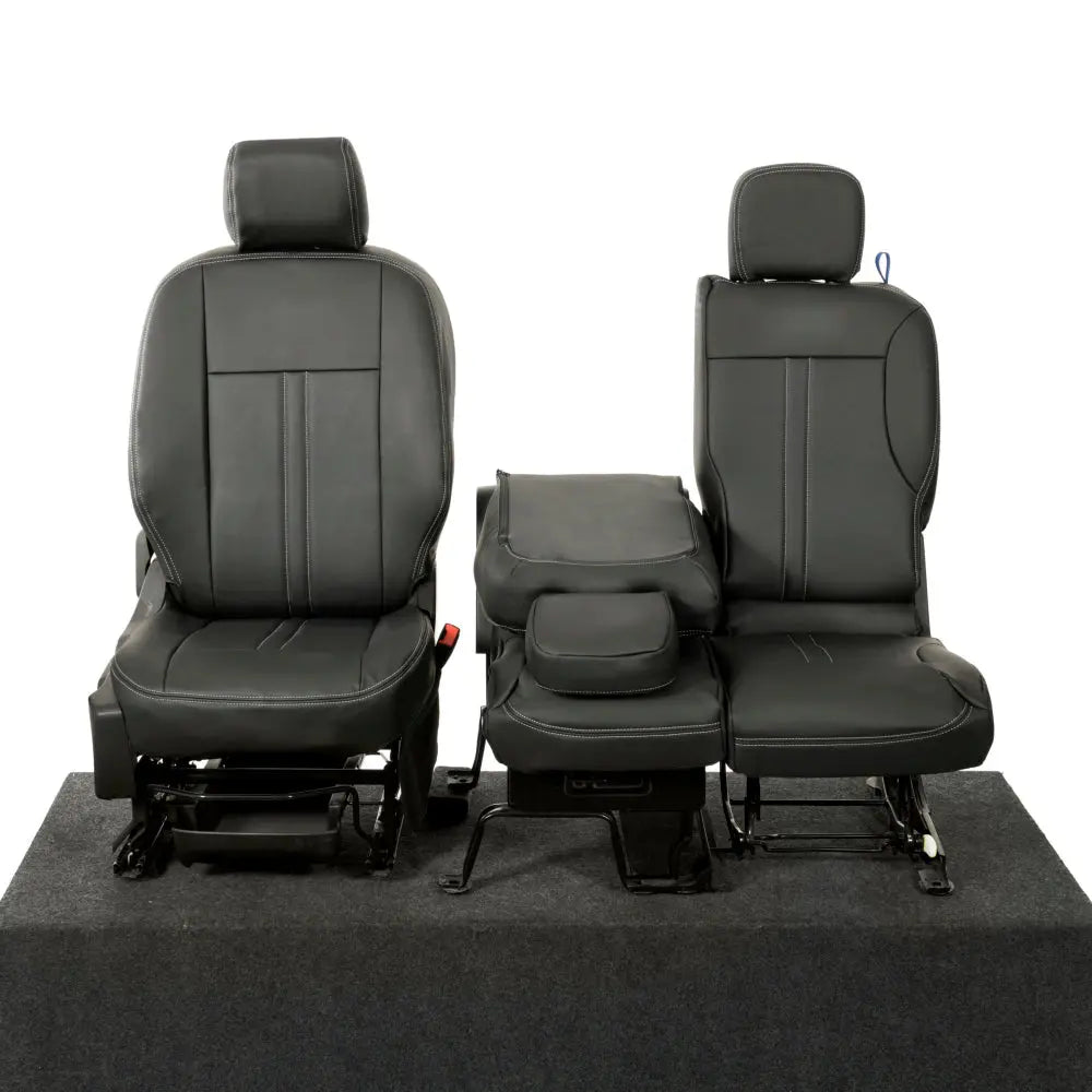 Toyota Proace City Tailored Leatherette Seat Covers (2018 Onwards) - Black - UK Custom Covers